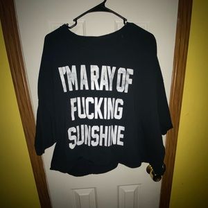 Ray of sunshine crop top